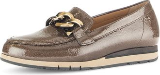 Gabor Bea Womens Leather Wedge Loafer 32.415 (Cacao 81, UK Footwear Size System, Adult, Women, Numeric, Wide, 7)