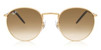 Ray-Ban RB3637 New Round 001/51 Mens Sunglasses Gold Size 50