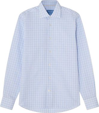 Robert Talbott Reynolds Check Linen-Blend Shirt