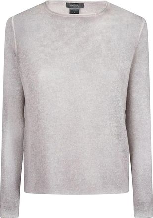 Avant Toi Trui met ronde hals - Dames - Ronde hals truien - Grijs - XS - Kasjmier - Truien & Vesten