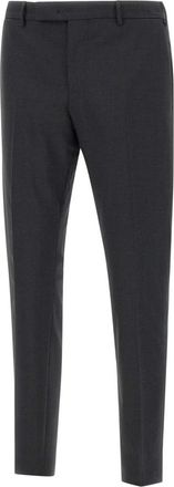 Pantaloni Torino Grijze Wollen Broek- Slim Fit- Edge Collection - Heren - Nette broeken - Grijs - 2XL - Wol - Broeken