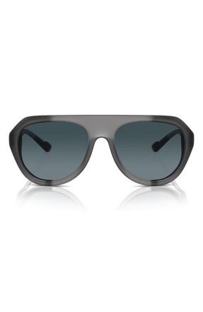 Ferrari 57mm Polarized Pilot Sunglasses in Grey /Blue Gradient Polar at Nordstrom