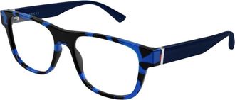 Gucci Sign Optisch Montuur - Heren - Brillen - Blauw - 55 MM - Accessoires