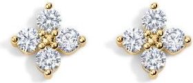 Electric Picks Bella Dainty Clover Studs in Gold at Nordstrom