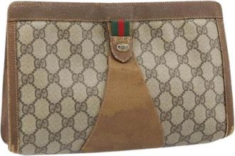 Gucci Pre-owned Clutches, female, Beige, Size: ONE SIZE Pre-owned Plastic Clutch