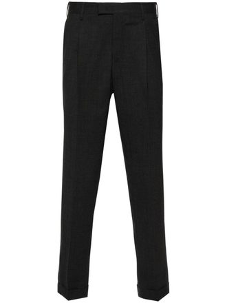 Pantaloni Torino pleated slim-cut trousers - men - Virgin Wool/Spandex/Elastane - 48 - Grey