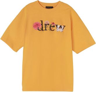 Drew House Ssense Exclusive Floral T-shirt Golden Yellow DR-SS22-179