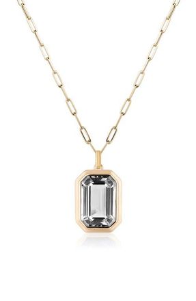 Goshwara Manhattan Pendant Necklace in Rock Crystal at Nordstrom, Size 18