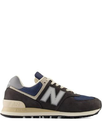 New Balance 574 logo-patch sneakers - Brown