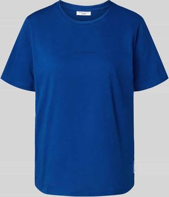Marc O'Polo Denim Marc OPolo Denim T-Shirt mit Rundhalsausschnitt und Label-Detail in Royal, Größe XS
