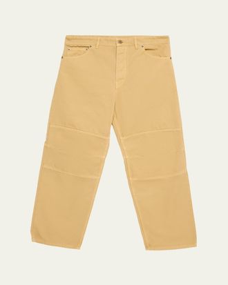 Burberry Mens Corban Paneled Canvas Workwear Trousers