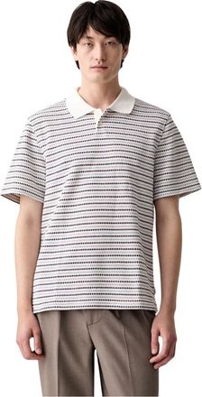 Les Deux Gebreide Polo met Strepen - Heren - Polos - Veelkleurig - L - Katoen - Tops