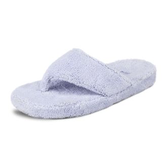 Acorn Womens Spa Thong Slipper, Periwinkle, Small / 5-6 B(M) US