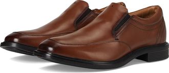 Nunn Bush Stark Moccasin Toe Slip-On Leather Dress Casual Business Formal Loafer Mens Lace Up Wing Tip Shoes Cognac : 10.5 W (EE)