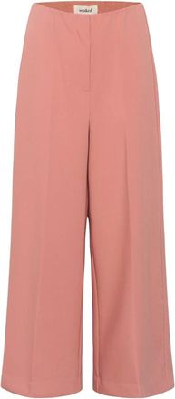 Soaked In Luxury Corinne Wide Cropped Trousers - Trousers - Mujer - Rosa - S