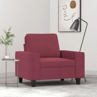 vidaXL Sill&oacute;n De Tela Rojo Tinto 60 Cm Vidaxl