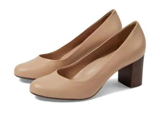 Marc Joseph New York Midtown Pumps Womens Nude Leather Block Heel ZOGG3536