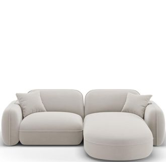 CXL by Christian Lacroix 3-Sitzer Designer Ecksofa Lucien mit Eckteil rechts - Samtbezug Casino