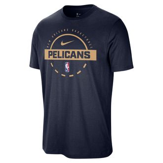 Nike New Orleans Pelicans Nike Mens NBA Practice T-Shirt in Blue | HQ9720-419