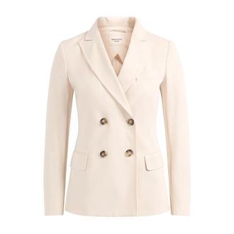 Max Mara Wkdcolibri Blazer - Dames - Blazers - Beige - XS - Katoen - Jassen