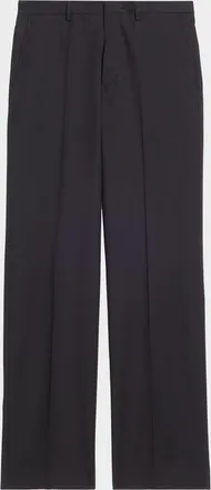 Dries Van Noten Men & apos;s Panvel Straight-Leg Cotton-Wool Pants