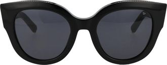 Philipp Plein Plein Nobile Milan Zonnebril - Dames - Zonnebrillen - Zwart - 53 MM - Accessoires