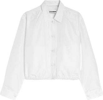 Jil Sander White Cropped Jacket