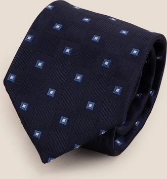Oswin Hyde Mens Multi Square Navy