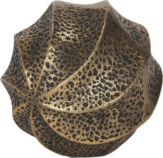 Mercana Imani Large Sculptural Textured Antiqued Metal Decorative Object