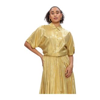 Mes Demoiselles... Overhemden, Dames, Geel, L, Polyester, Light Blouse