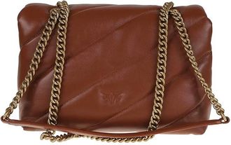 Pinko Pinko Hobo Bags - Love Puff Classic Cl Sheep Nap - Gr. unisize - in Braun - für Damen