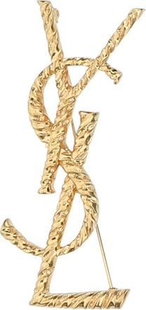 Saint Laurent Broche Cassandre - Accessories - unisex - Amarillo - ONE SIZE