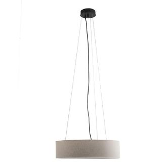 Rossini Illuminazione Vivien Lampada A Sospensione Nera, Paralume Cilindrico Avorio, E27, Ip20, 48cm - Rossini Group - Design Minimal Ed Elegante