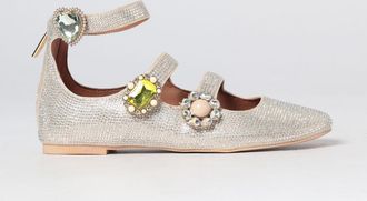 Kurt Geiger Ballerine Mary Jane in raso con strass incastonati
