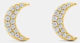 Kate Spade New York Youre A Gem Pave Moon Studs