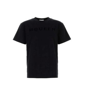 Alexander McQueen McQueen Flock T Shirt - male - Alexander McQueen - T-Shirts - Black - M - Tops