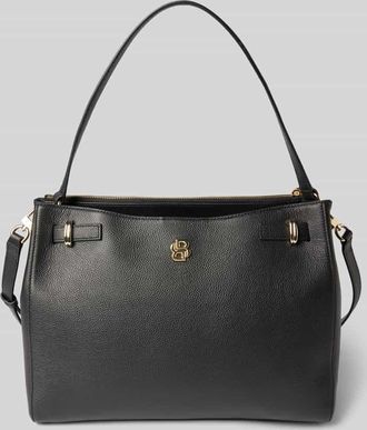 HUGO BOSS Tote Bag aus Rindsleder Modell B_ICON in Black, Gr&ouml;&szlig;e 1