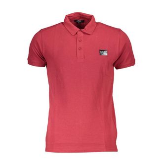 Cavalli Rosso Cotton Men Mens Polo