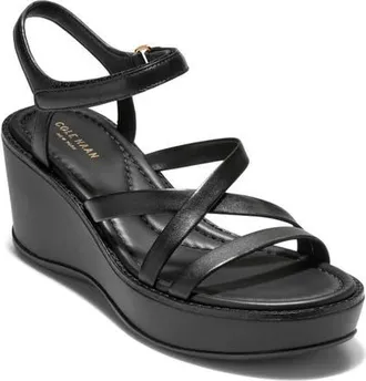 Cole Haan Grand Ambition Azura Strappy Sandal in Black Leather at Nordstrom, Size 10.5