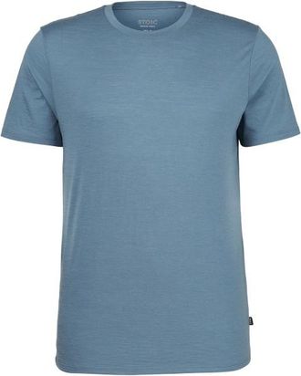 Stoic Merino155 LaholmSt. T-Shirt Merinoshirt f&uuml;r Herren | blau