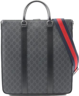 Gucci Borsa tote GG Supreme anni 2020 - Nero