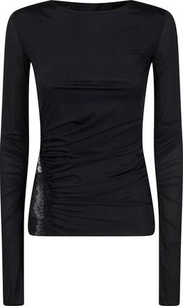 Blumarine Jersey Top With Lace