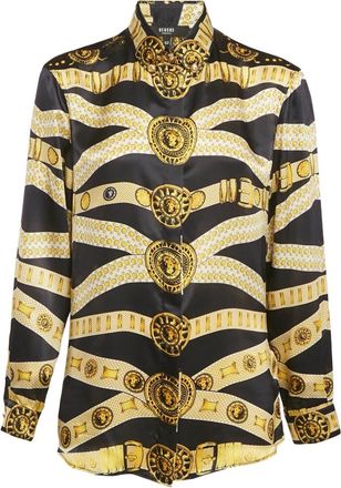 Versus Barocco-print shirt - Black