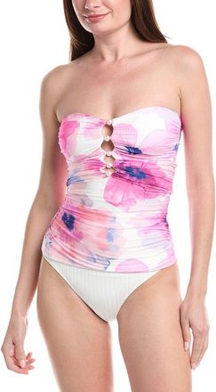 Carmen Marc Valvo Shirred Tankini