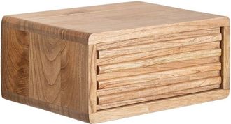 Sklum Pack De 2 Mesitas De Noche Flotantes En Madera Deleyna Sklum