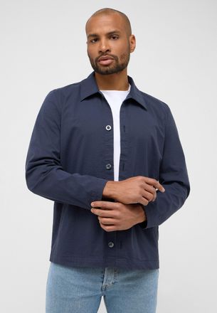 Eterna Langarmhemd ETERNA MODERN FIT, Herren, Gr. XL, US-Gr&ouml;ssen, blau (navy), 97% Baumwolle, 3% Elasthan, tailliert, Hemden Langarmhemd, EASY IRON (b&uuml;gellei