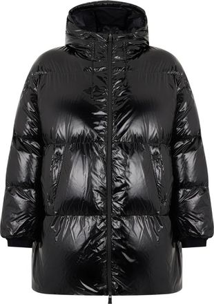 Herno Gevoerde jas met capuchon - Dames - Jassen - Zwart - Maat: 3XL Polyamide