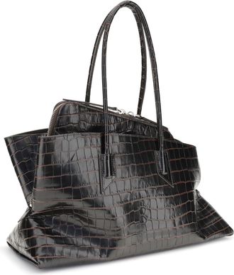 The Attico Womens La Passeggiata Medium Shoulder Bag 207 Calf Leather Bos Taurus