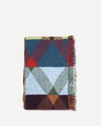 Dries Van Noten Mixed print fringed Scarf Male UNI
