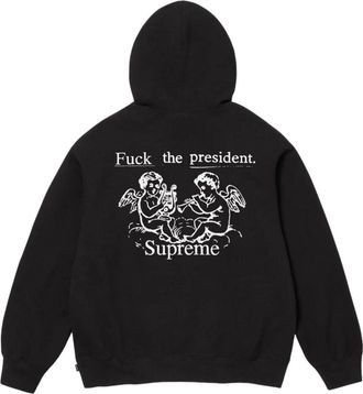 SUPREME FW25 President Hooded Sweatshirt Black FW25SW80-BLACK